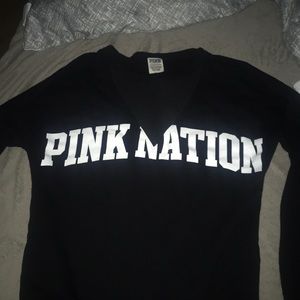 PINK black sweatshirt